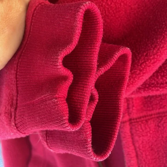 Relisted 2/16 Boys GAP Fleece Full Zip Jacket Small (6-7) Hoodie Red Sweatshirt - Picture 17 of 17